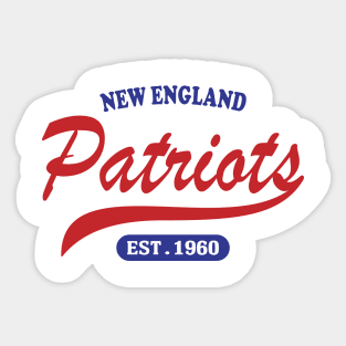 New England Patriots Classic Style Sticker